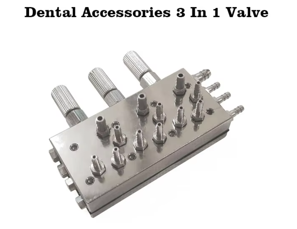 Dental Air/Water Diaphragm Membrane Valve 3 In 1 Valve    5USD