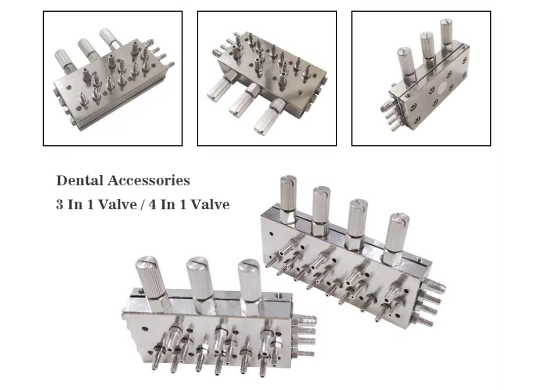 Dental Air/Water Diaphragm Membrane Valve 3 In 1 Valve    5USD